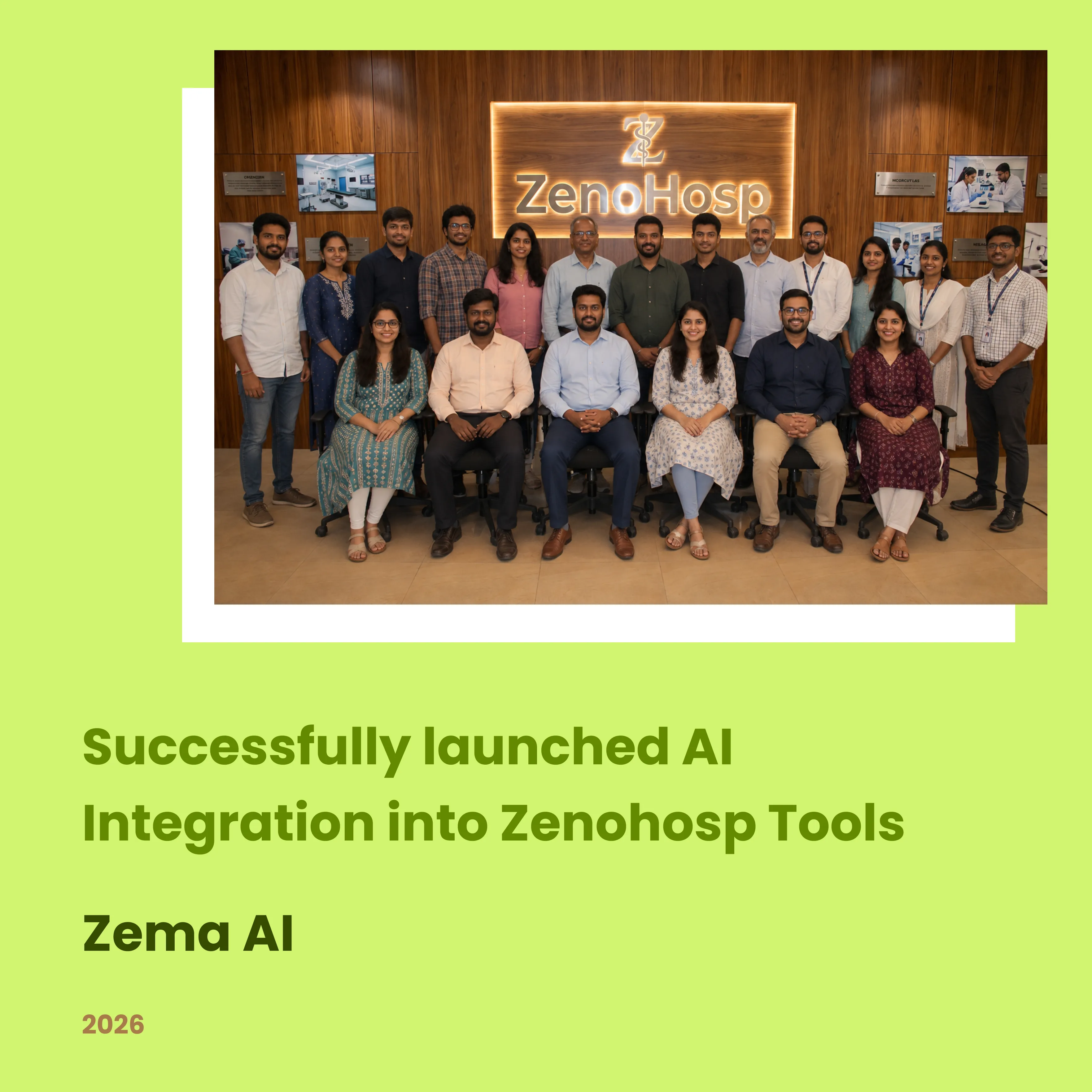 Breadth First AI and ZenoHosp Engineering Team behind Zema AI Automation