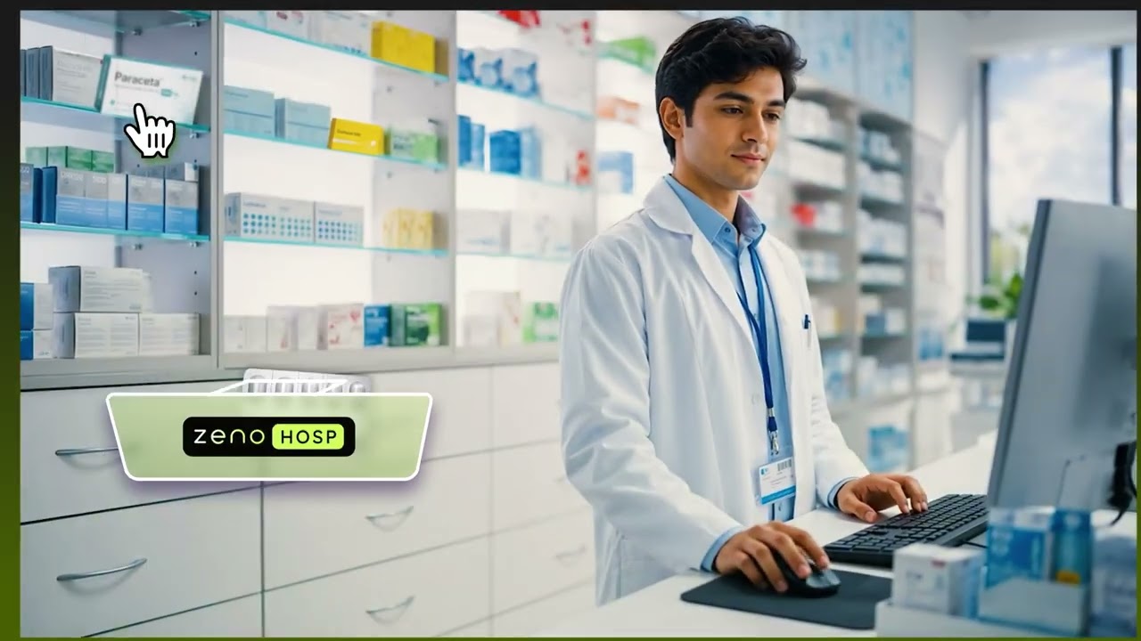 ZenoHosp Pharmacy - OPD Prescription to Pharmacy Sale walkthrough